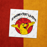 Stickers Le Racing c'est la fête